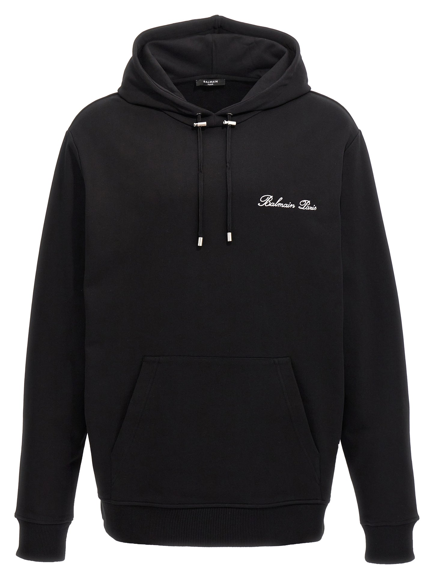Balmain Black Cotton Sweatshirt