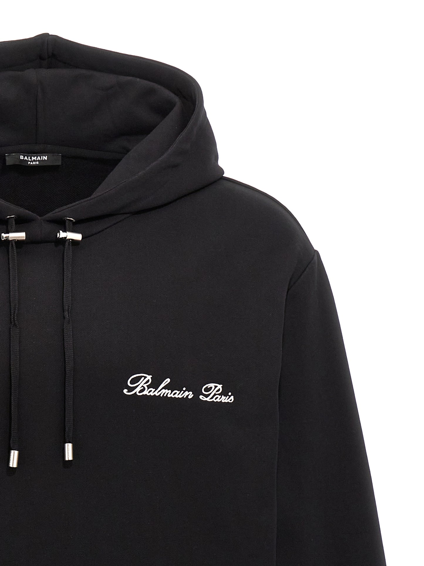 Balmain Black Cotton Sweatshirt