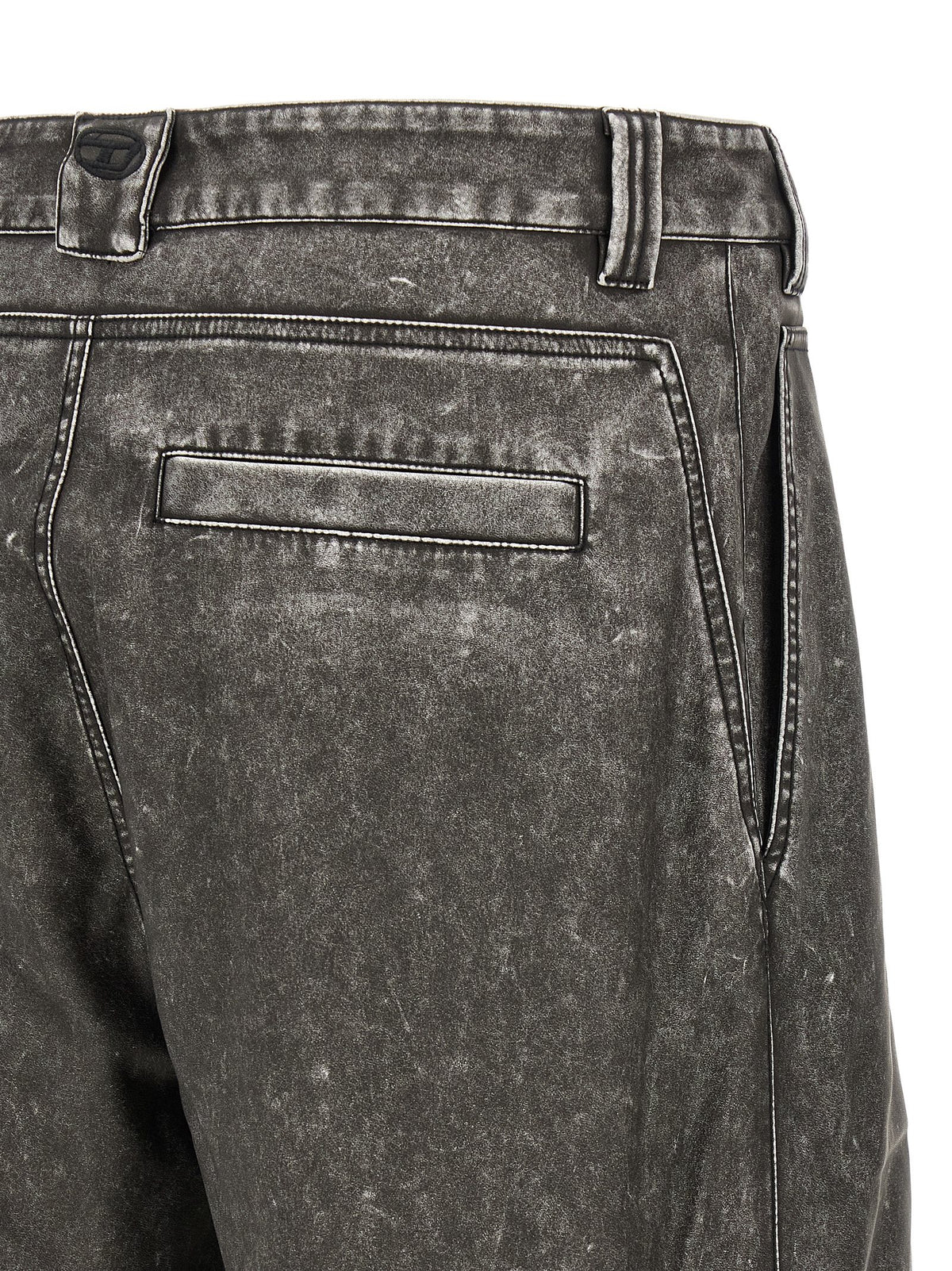 Diesel Gray Polyethylene Casual Pants