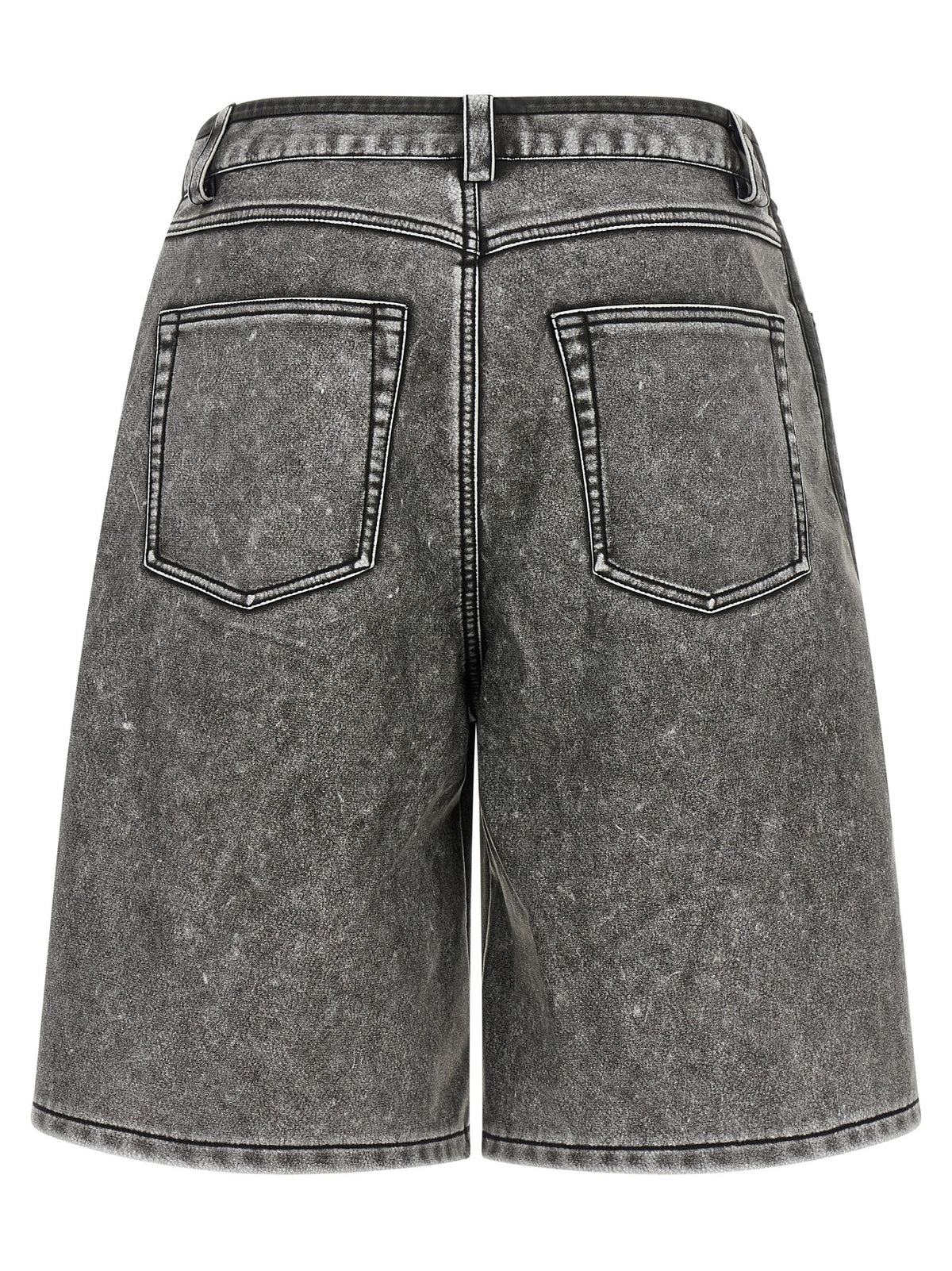 Diesel Gray Polyethylene Bermuda Shorts