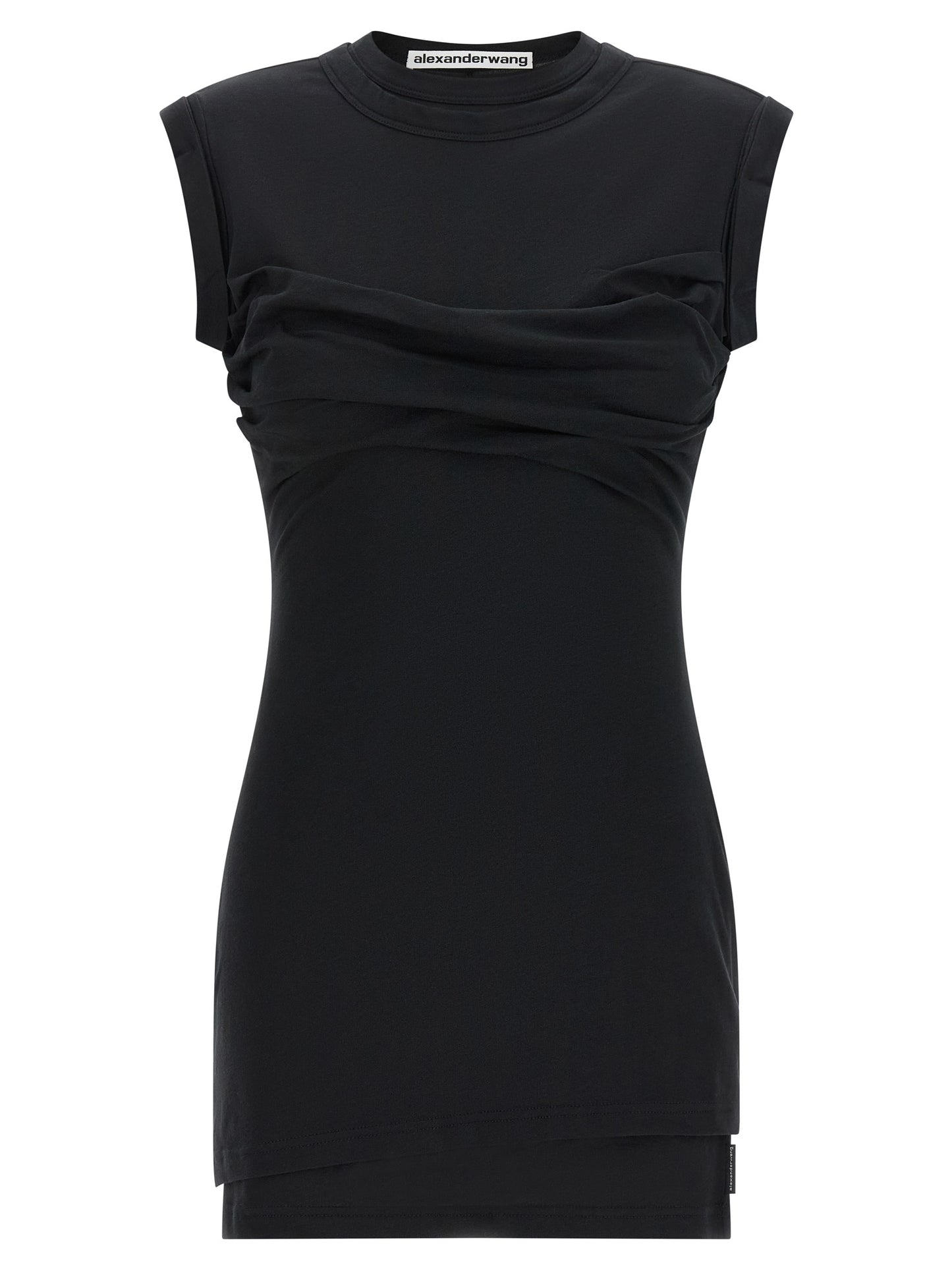 Alexander Wang Black Cotton Short Dress