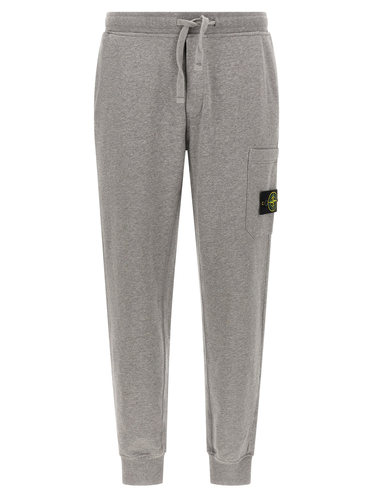 Stone Island Gray Cotton Joggers (Workout Pants)