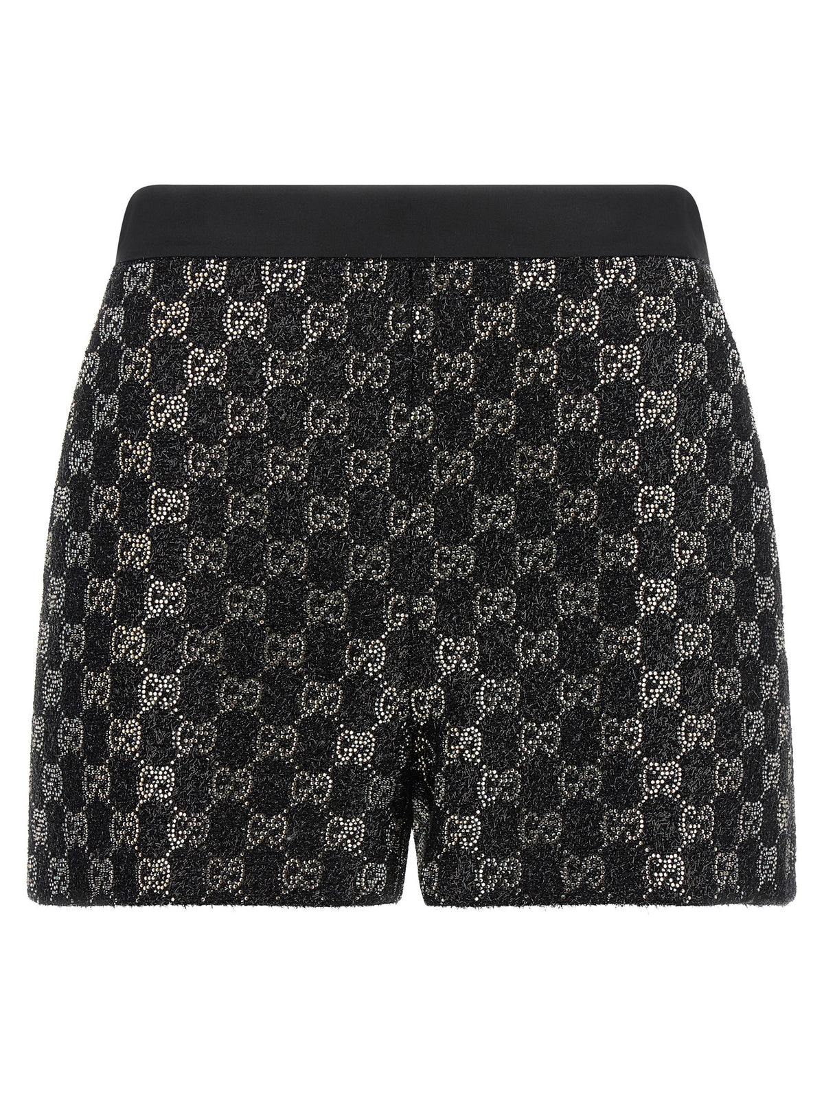 Gucci Black Viscose Bermuda Shorts
