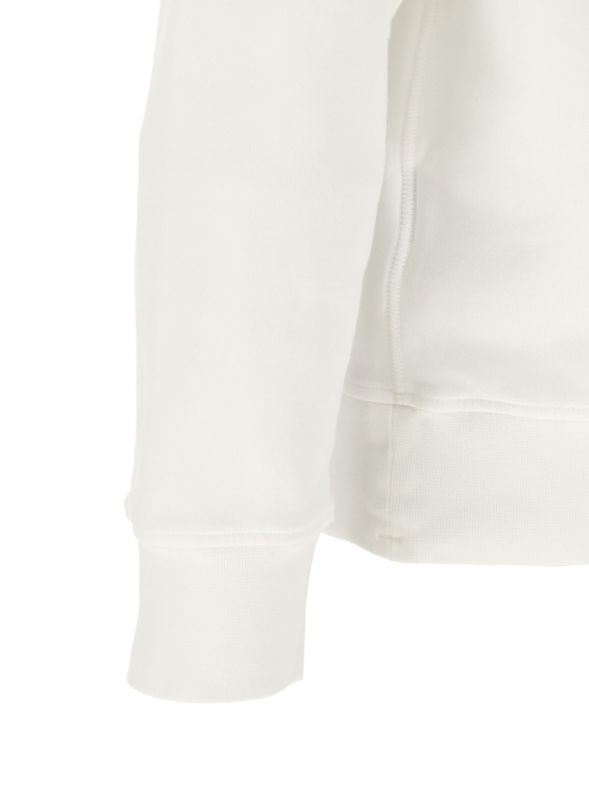 Stone Island White Cotton Sweatshirt