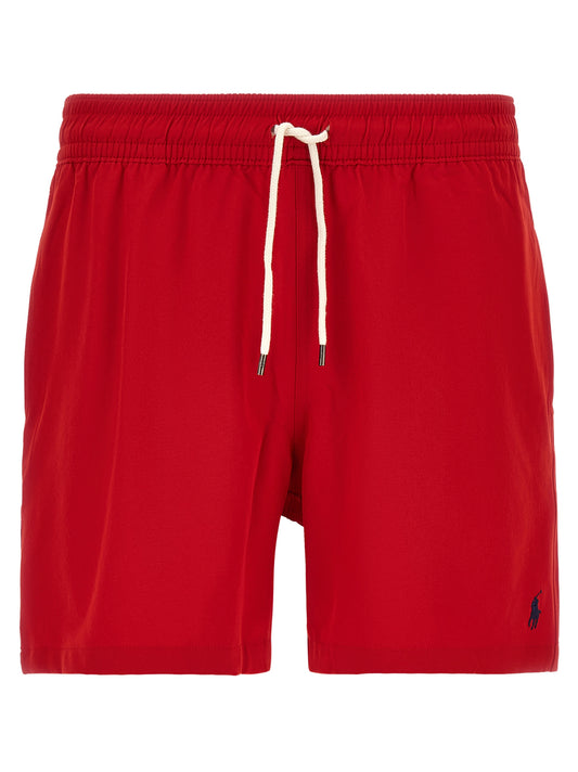Polo Ralph Lauren Red Polyester Swim Shorts