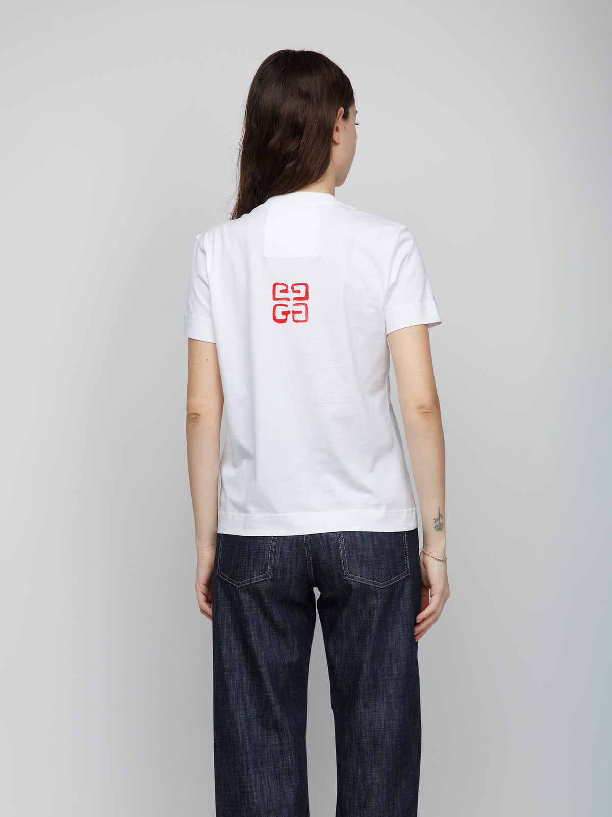 Givenchy White Cotton Sleeveles T-Shirt