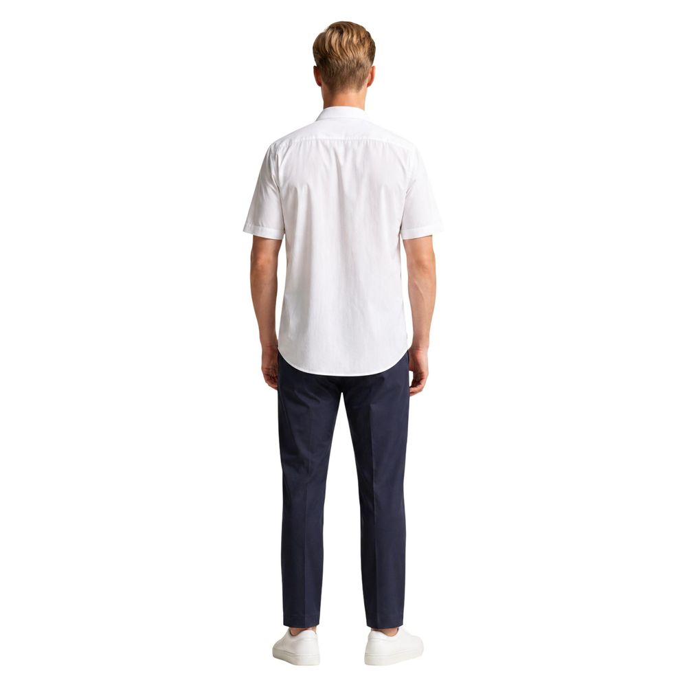 Armani Exchange White Polyamide Shortsleeve Shirt
