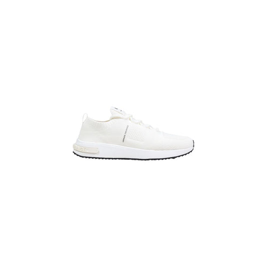 Armani Exchange White Polyester Athletic Sneakers