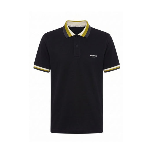 Baldinini Trend Black Cotton Men Polo-Shirt