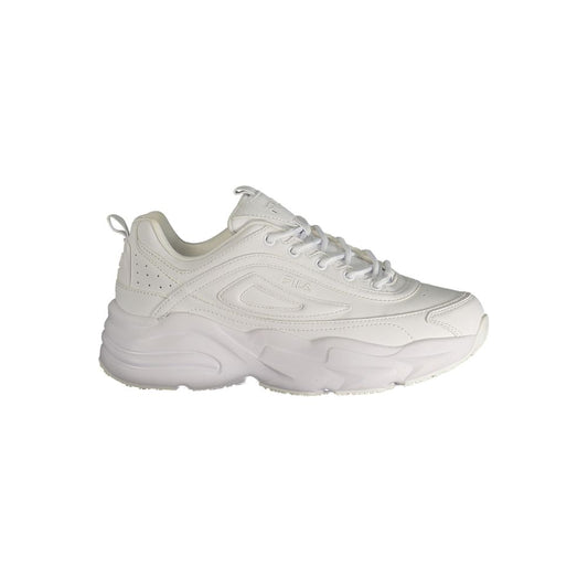 Fila White Polyester Athletic Sneakers