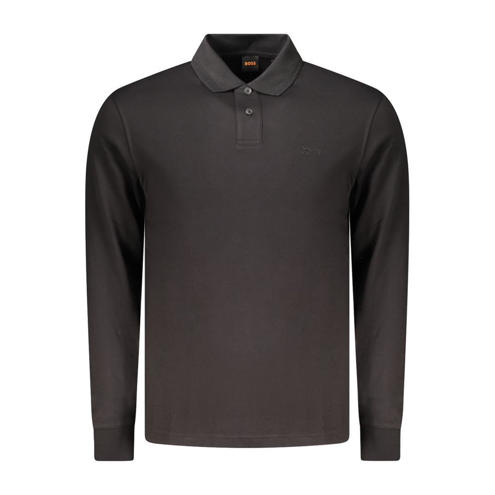Hugo Boss Black Cotton Men's Polo Shirt