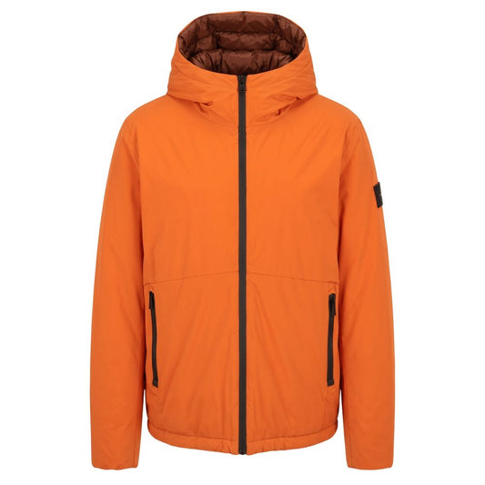 Baldinini Trend Orange Polyester Men Jacket