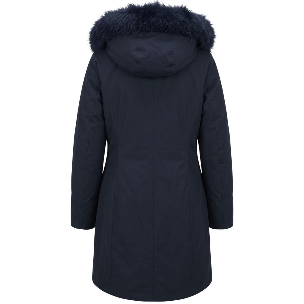 Baldinini Trend Blue Nylon Women Coat