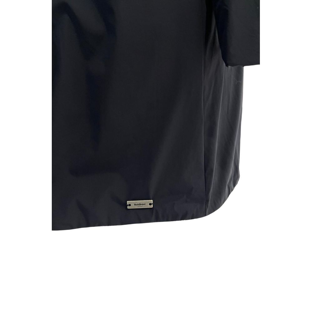 Baldinini Trend Blue Nylon Women Coat