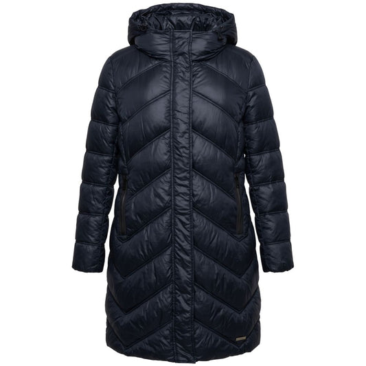 Baldinini Trend Blue Nylon Women Jacket
