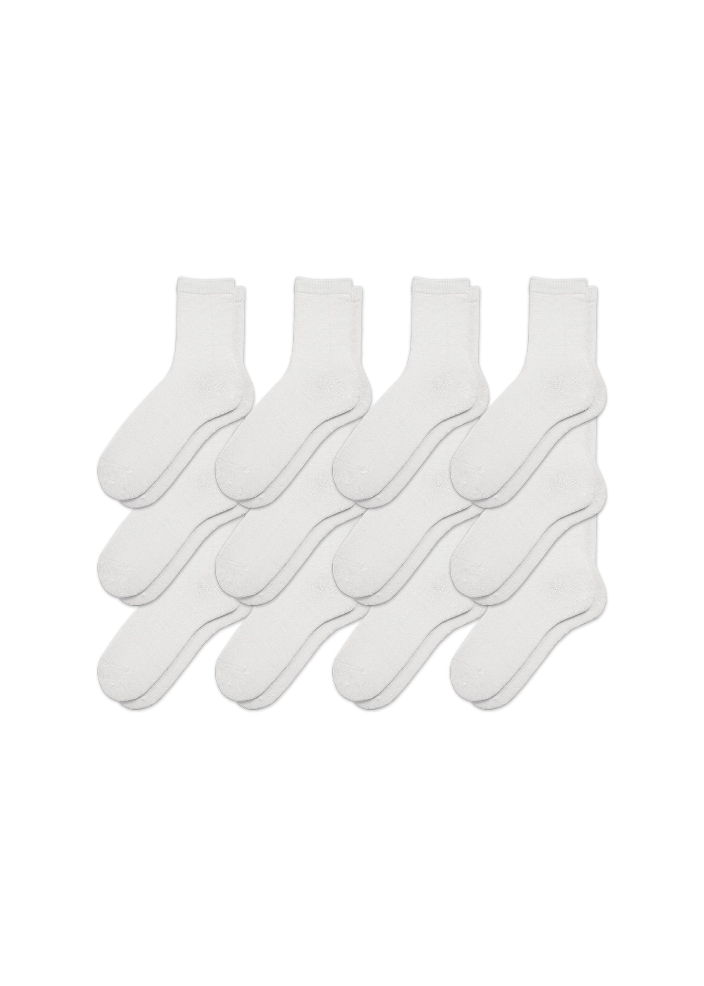 12-Pack Women's Hemp Crew Socks