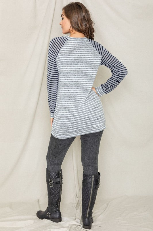 Stripe Two Tone Tunic