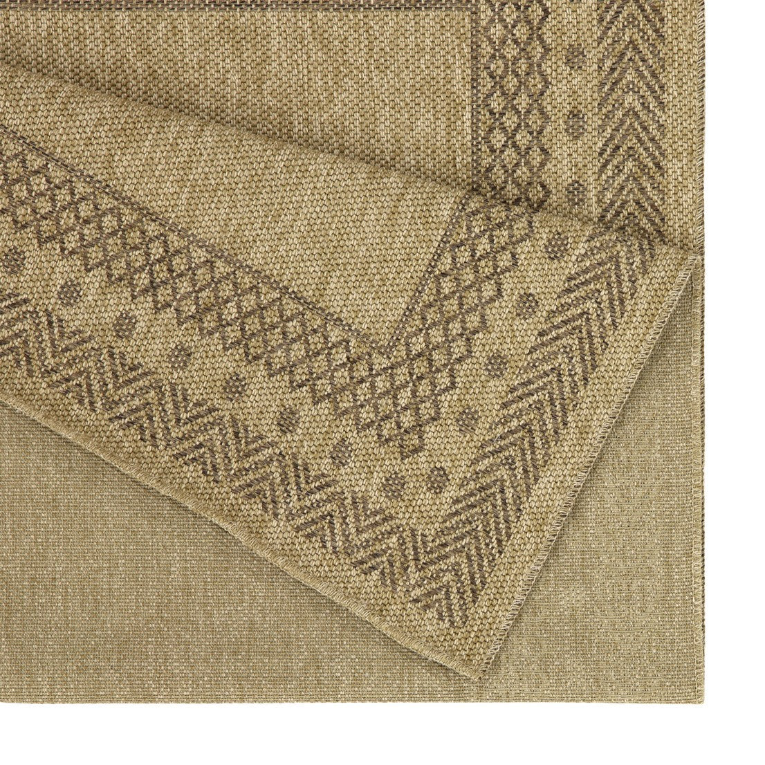 Earth GC_NTL1007 Jute/Mocha 2 ft. 7 in. x 7 ft. 3 in. Indoor/Outdoor Area Rug