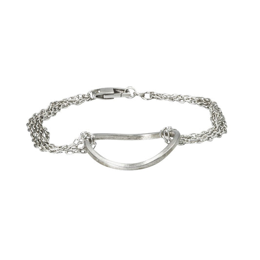 Wave Chain Bracelet|Sterling Silver