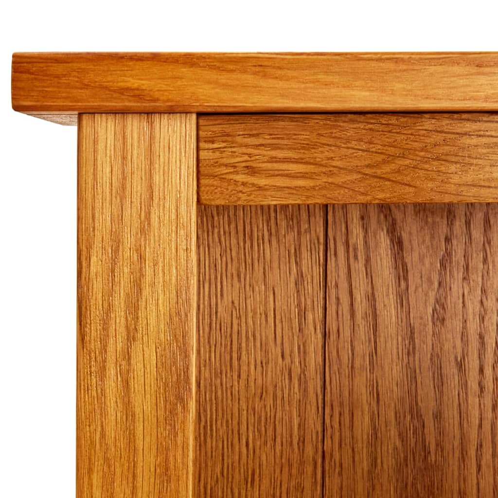 vidaXL 6-Tier Bookcase 20.5"x8.7"x70.9" Solid Oak Wood