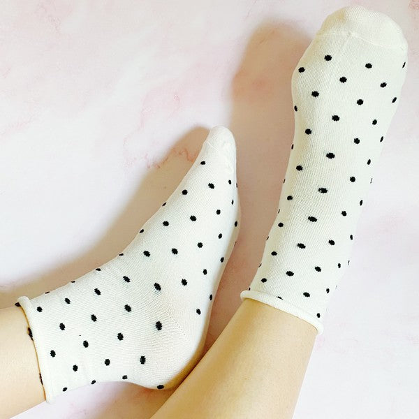 Precious Polka Dot Socks Set Of 3 Pairs