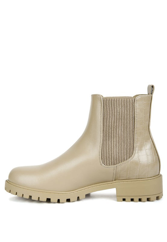 Stella Croc Back Chelsea Boots