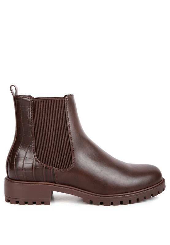 Stella Croc Back Chelsea Boots