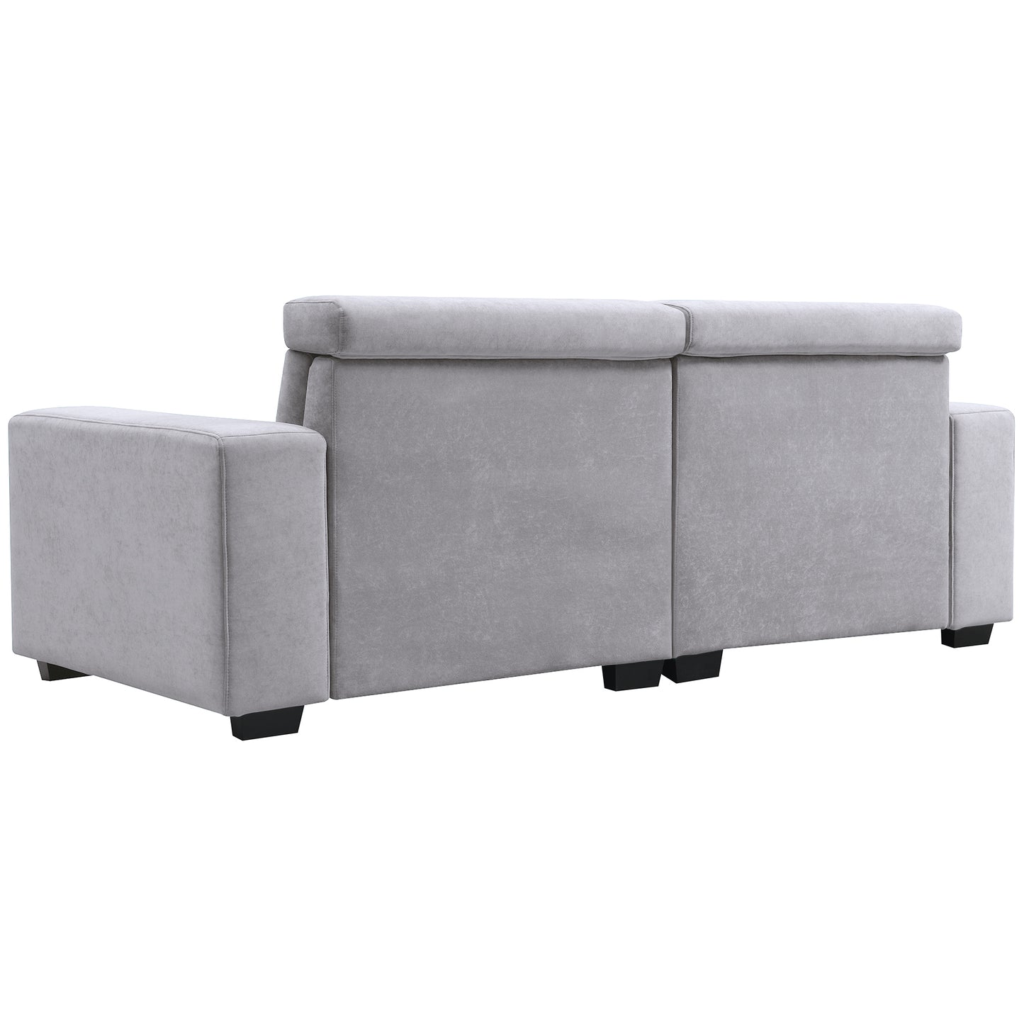 87*34.2'' 2-3 Seater Sectional Sofa Couch with Multi-Angle Adjustable Headrest,Spacious and Comfortable Velvet Loveseat for Living Room,Studios,Salon,, Office,Apartment,3 Colors