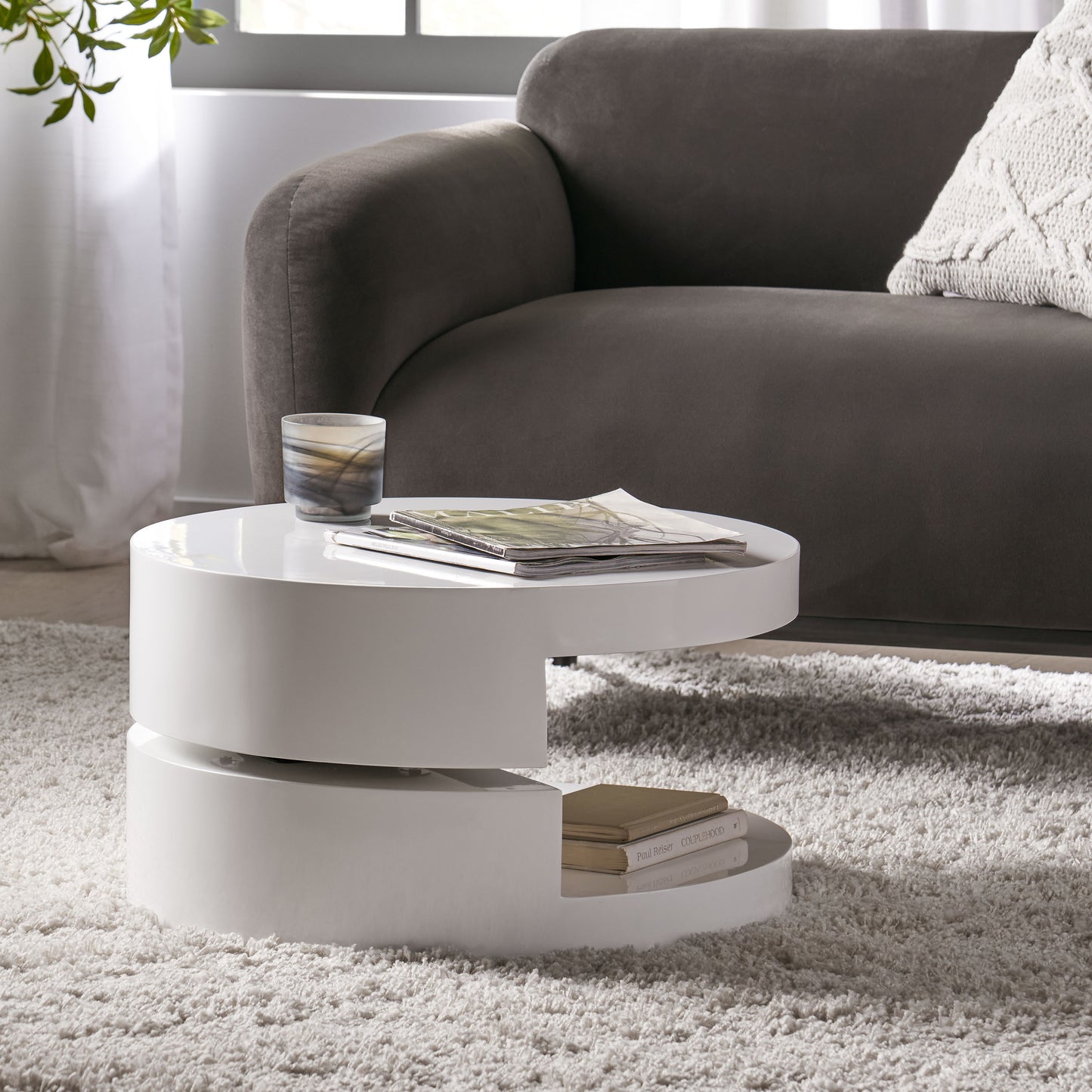 MODERNESQUE ROTATING COFFEE TABLE 3