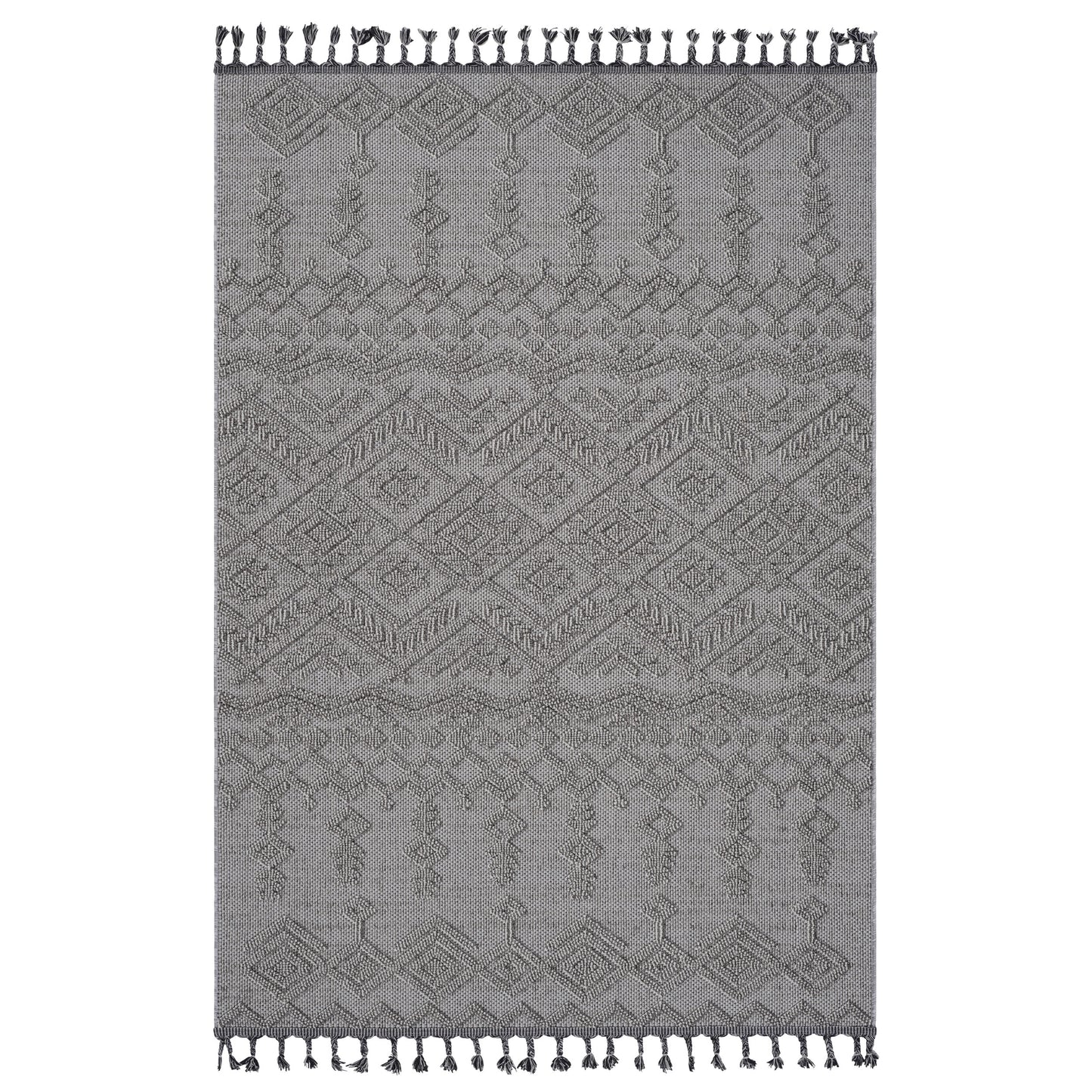 NAAR Guros Collection 8X10 White/White /Traditional Indoor/Outdoor Area Rug