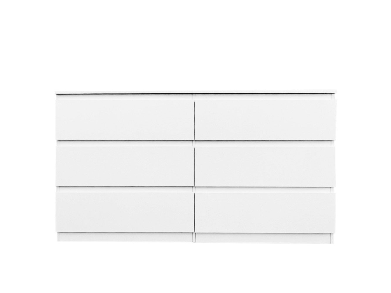 6 Drawer  Double Dresser for Bedroom Living Room Hallway,white