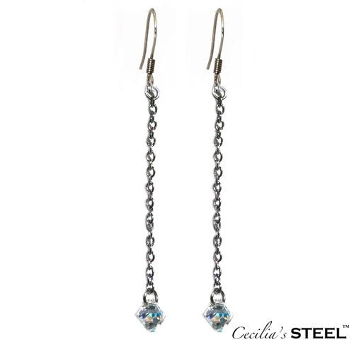 Crystal Whispers Earrings|1 Strand