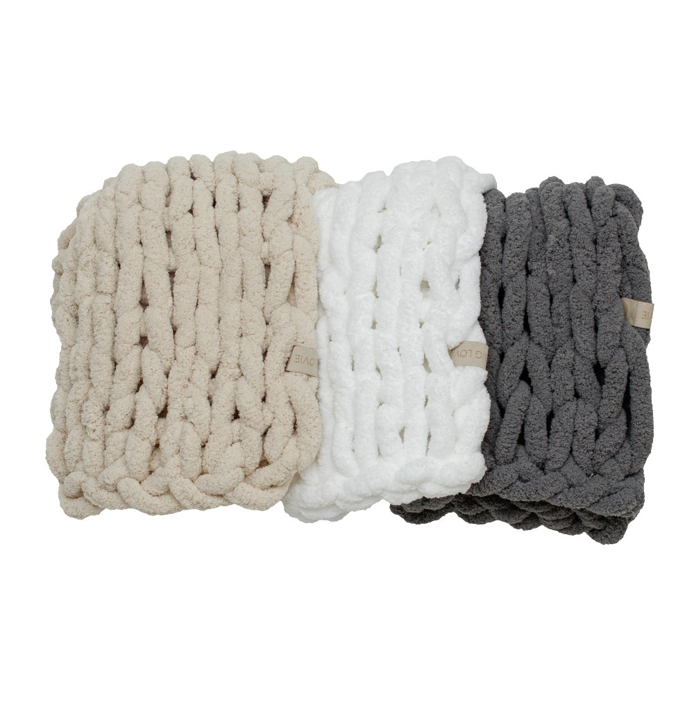 Infinite Chunky Knit Blanket|Cuddle|Slate