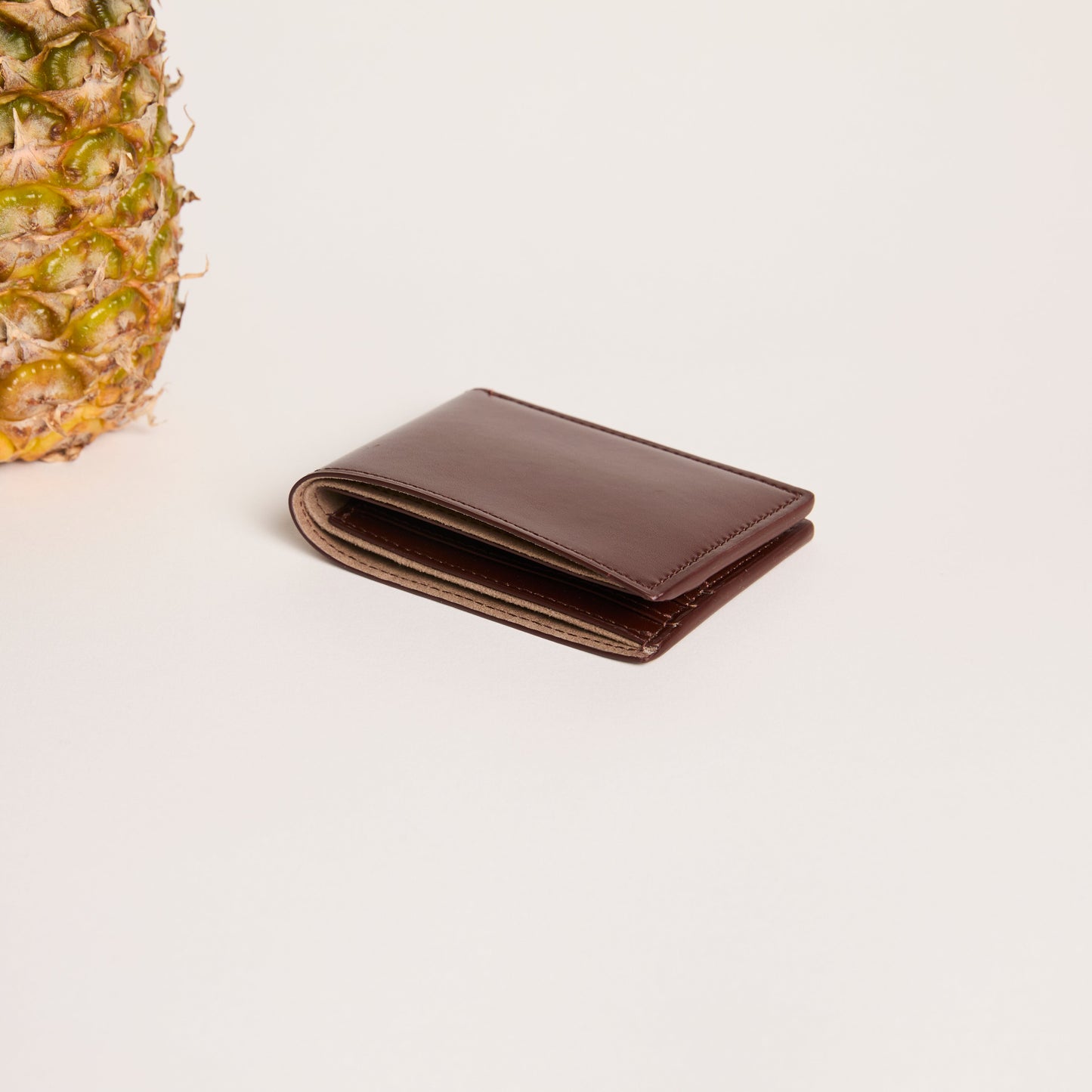 Pineapple Bifold Wallet (Dark Brown)