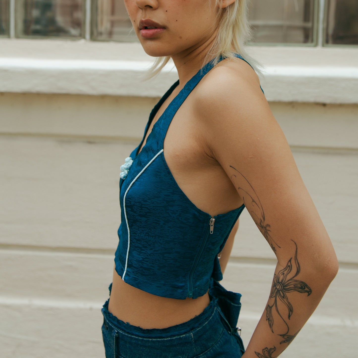 Bu Sleeveless Top Forest Blue