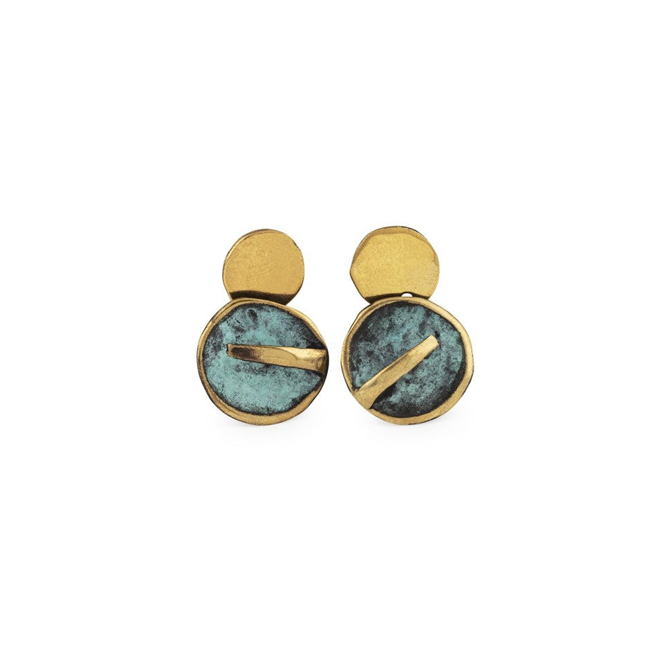 Sun and Moon Earrings|FPS95BV