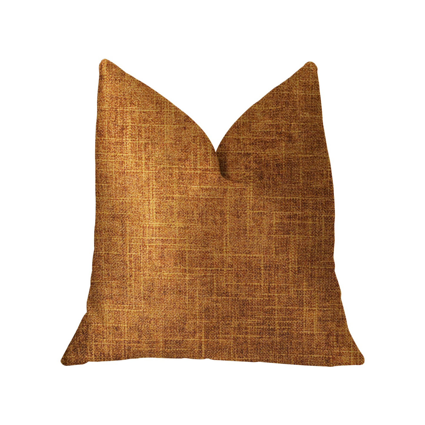 Marmalade Brown and Gold Luxury Throw Pillow