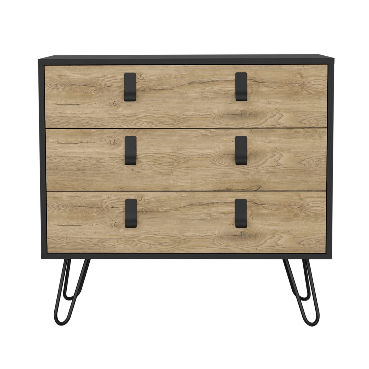 Kimball Hairpin Legs Dresser with 3-Drawers and Modern Design