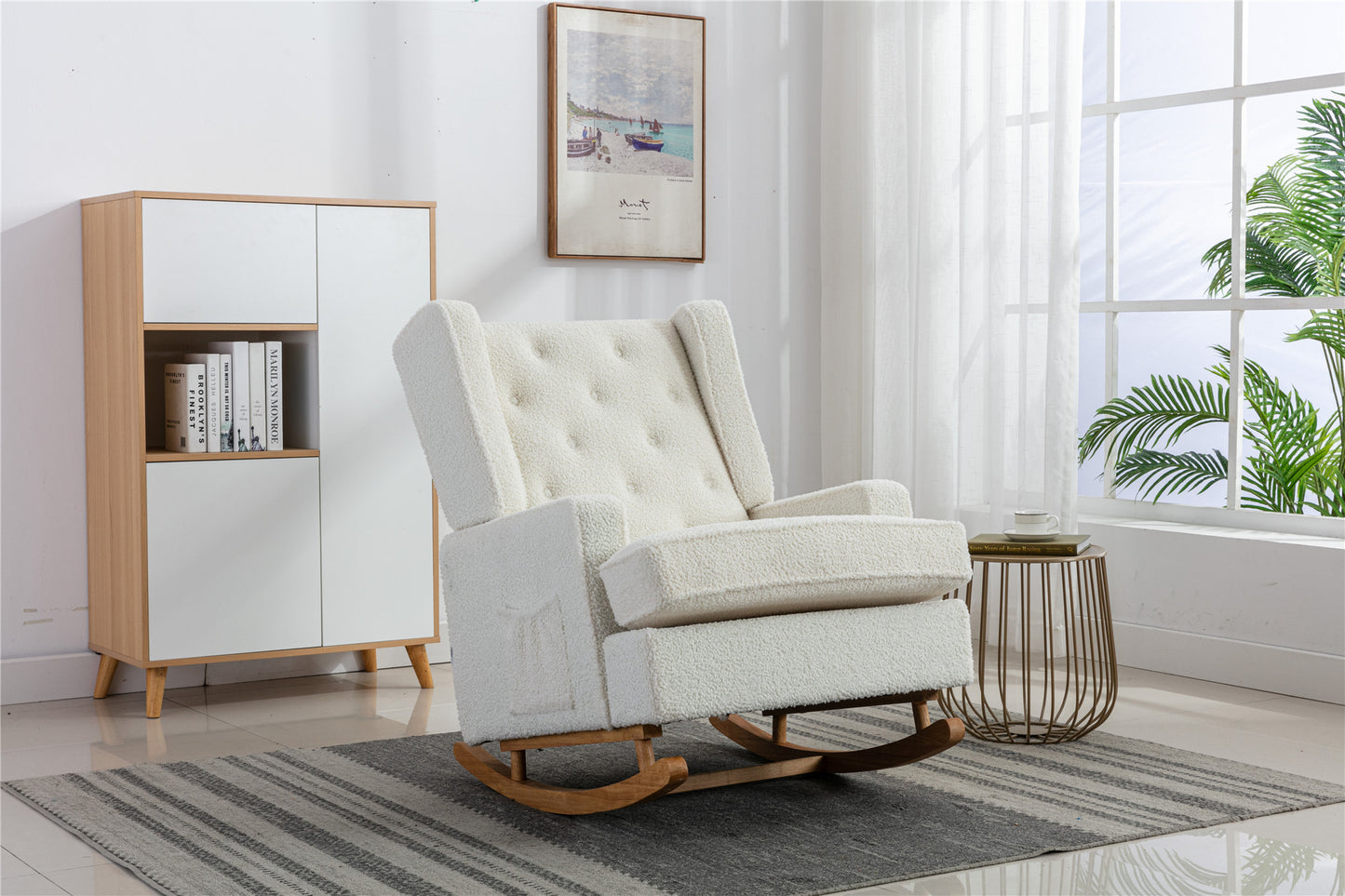 COOLMORE  living  room Comfortable  rocking chair  accent chair