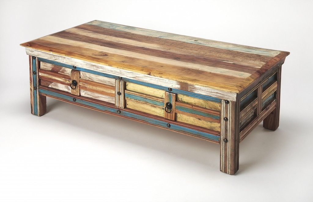 "Rustic Painted Coffee Table"