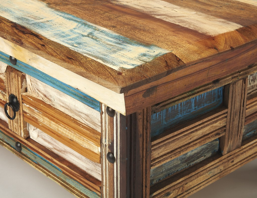 "Rustic Painted Coffee Table"