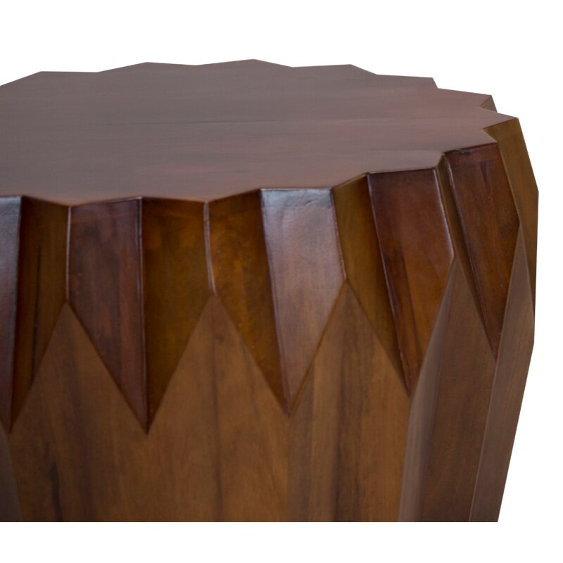"29"" Brown Solid Wood Octagon Coffee Table"