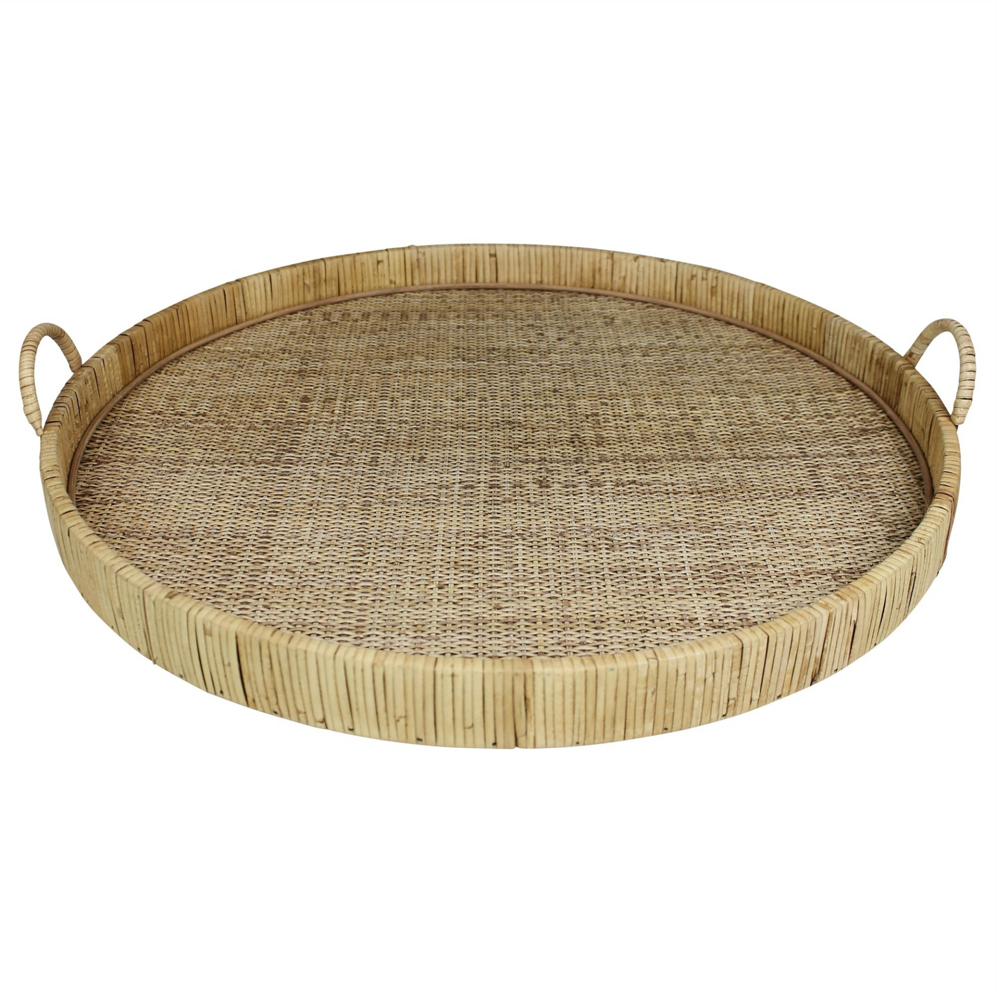 "Jumbo Bamboo Round Tray"
