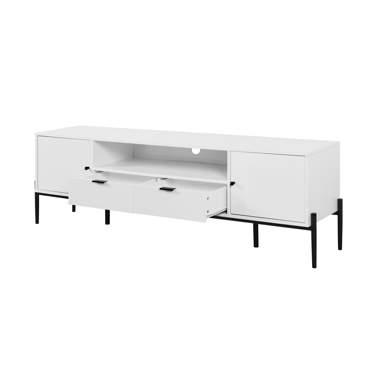 Modern TV Console, Entertainment Center with Storage for Living Room 70.86x15.74x21.85inch