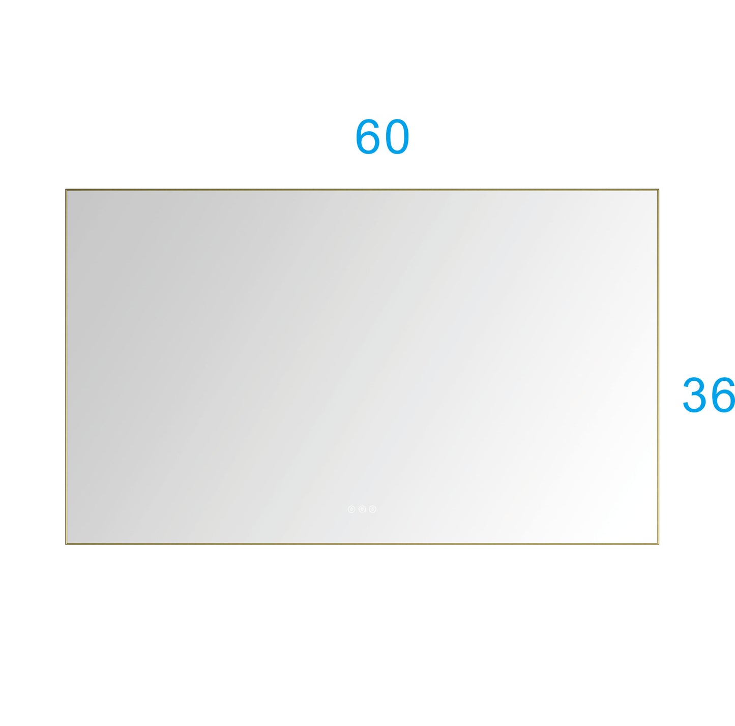 60x 36Inch LED Mirror Bathroom Vanity Mirror with Back Light, Wall Mount Anti-Fog Memory Large Adjustable Vanity Mirror