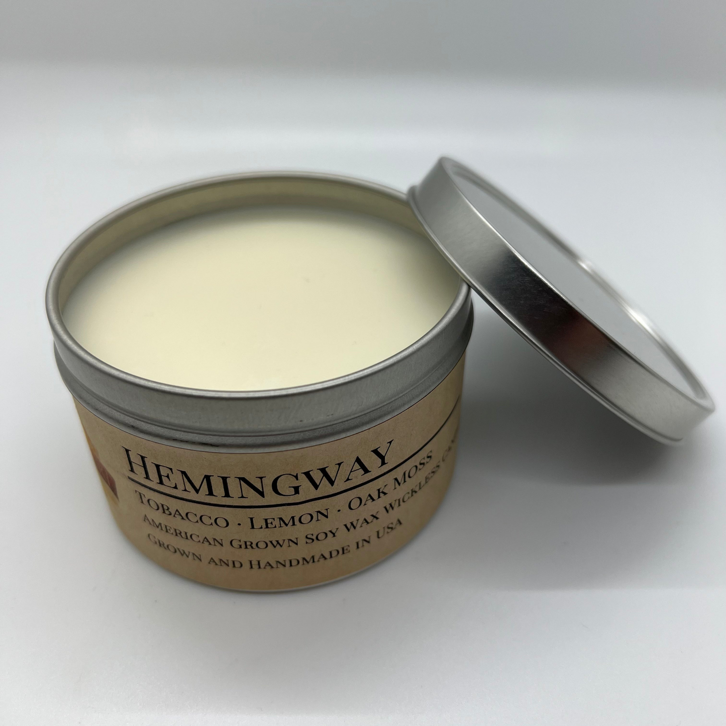 Hemingway Soy Wax Wickless Candle Melt | 8 oz Travel Tin