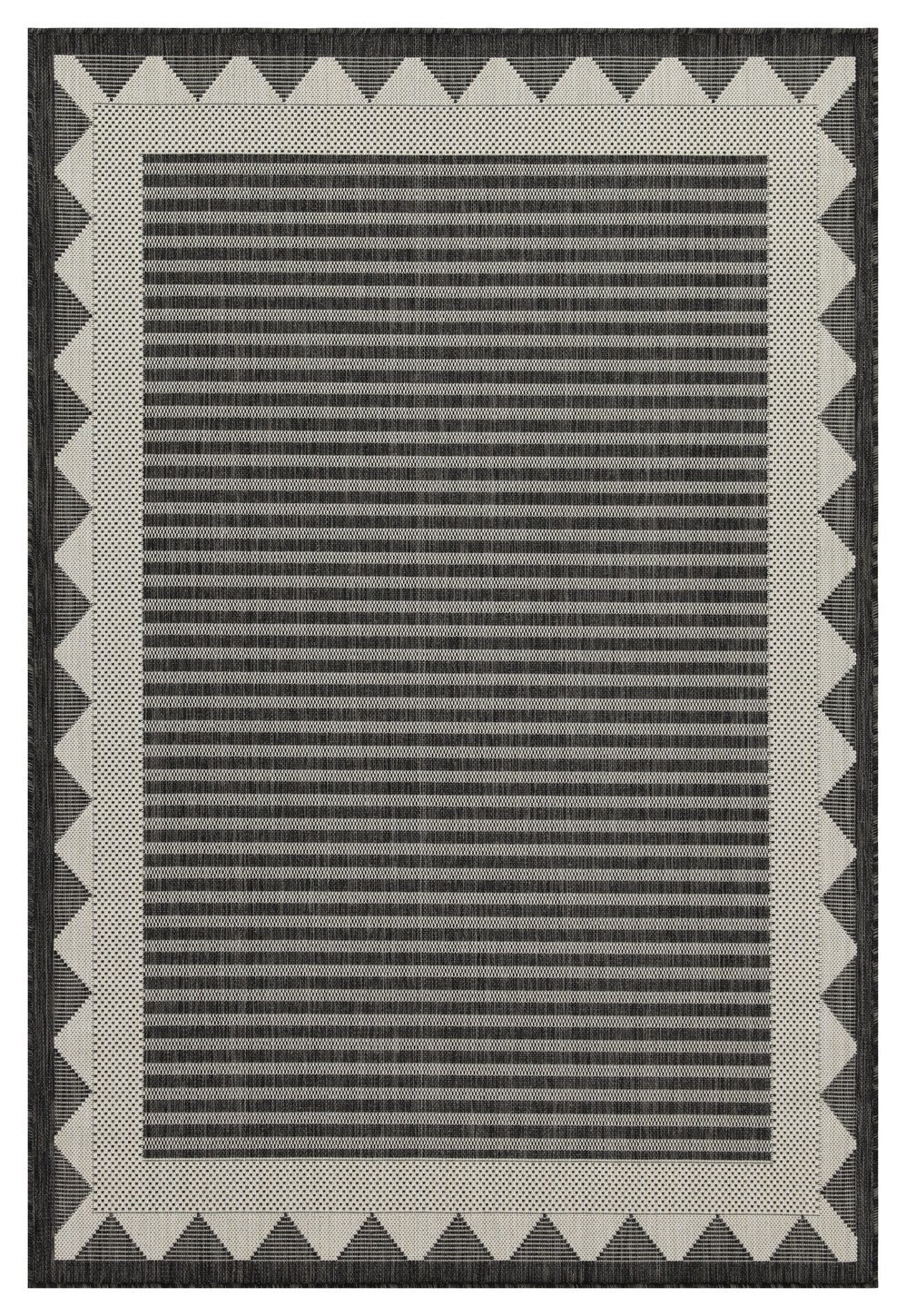 Sunshine GC_HAR2014 Anthracite 5 ft. 3 in. x 7 ft. 3 in. Indoor/Outdoor Area Rug