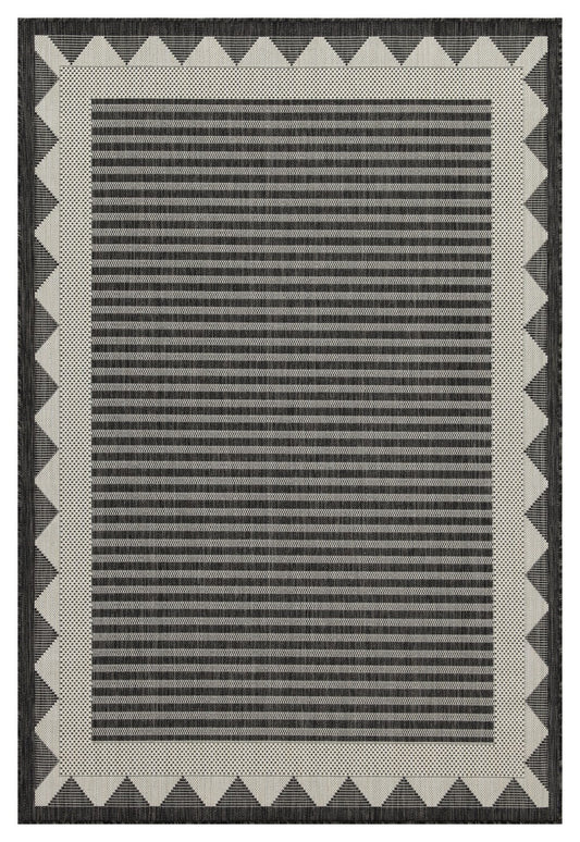 Sunshine GC_HAR2014 Anthracite 5 ft. 3 in. x 7 ft. 3 in. Indoor/Outdoor Area Rug