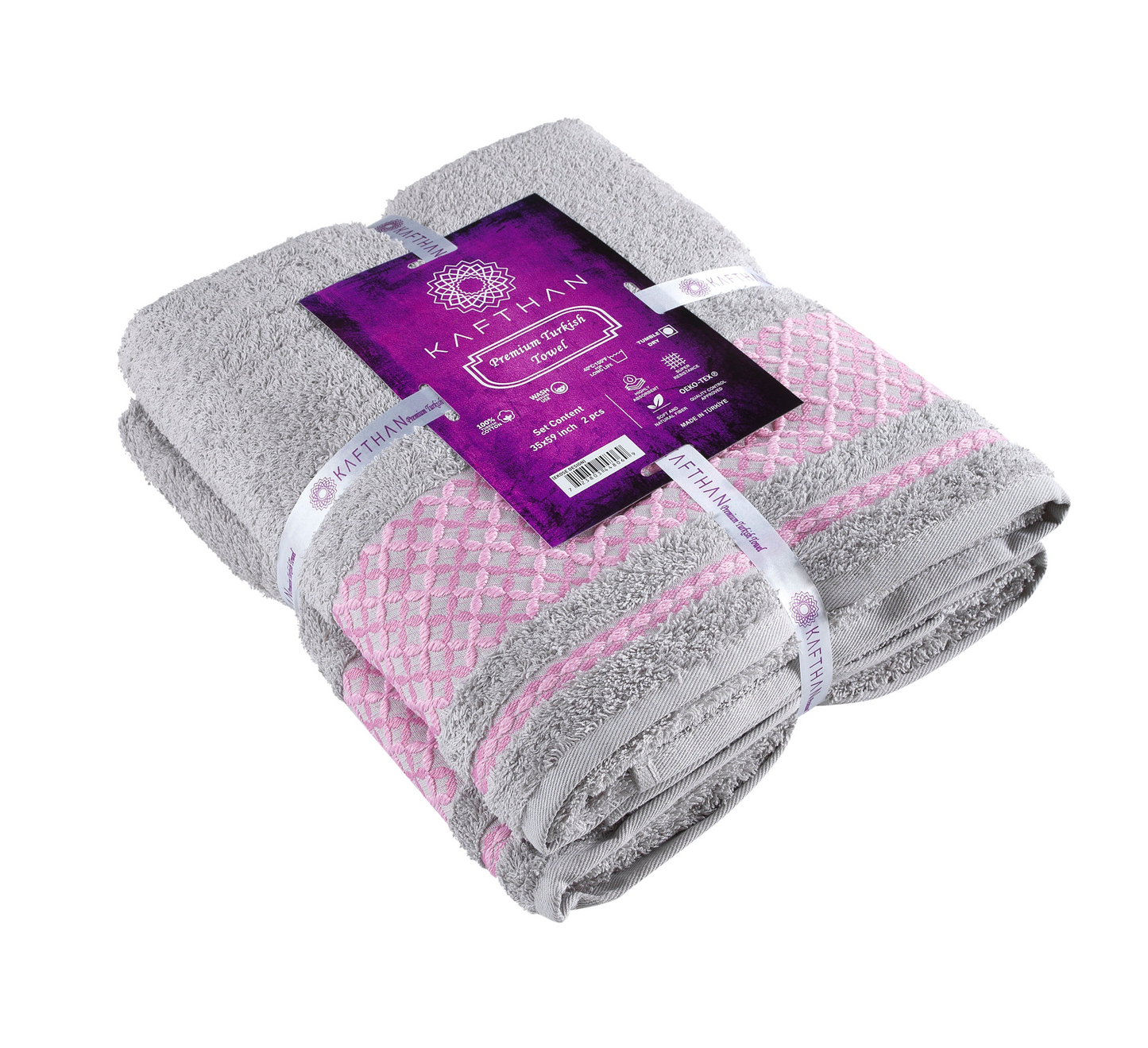 Plaid Bath Towel - Set of 2