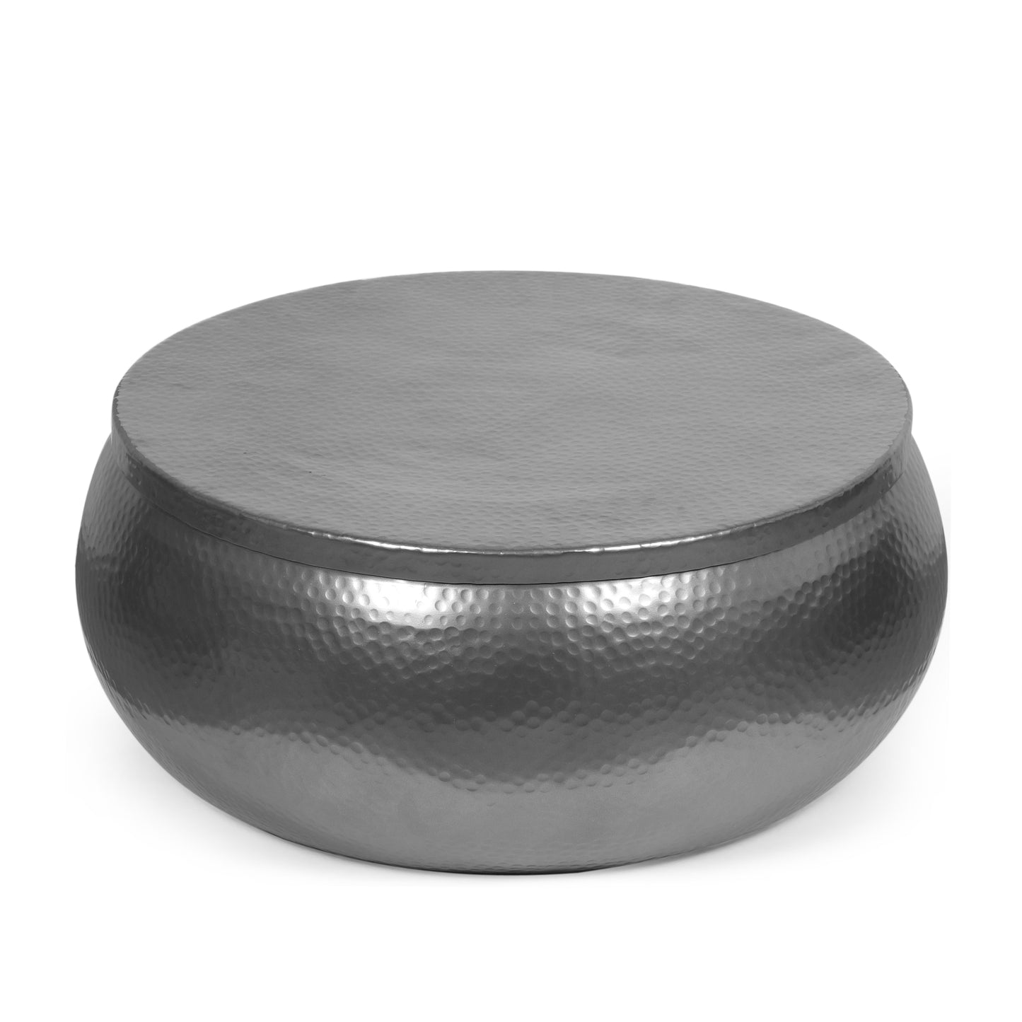 Aluminum Drum Coffee Table